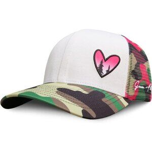 ✨ Grace Folly Baseball Cap Women Pink Beach Trucker Snapback Summer Mesh Hats